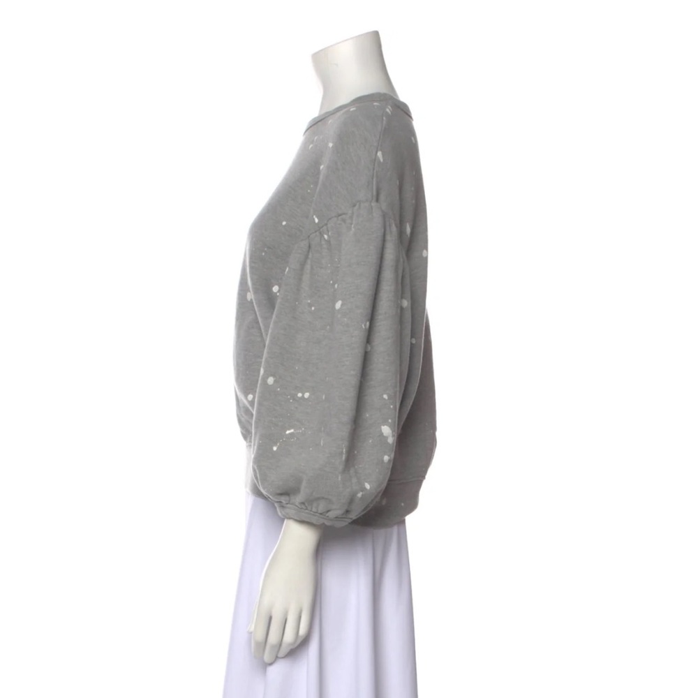 Clare V drop sleeve splatter sweatshirt